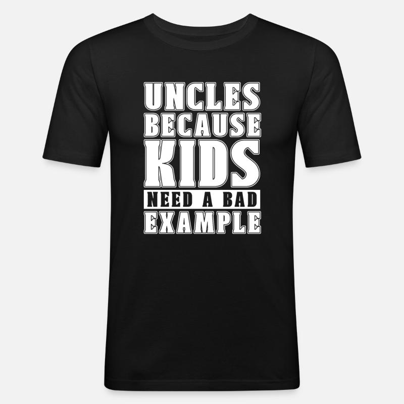 Onkel Onkel - Männer Slim Fit T-Shirt - Schwarz