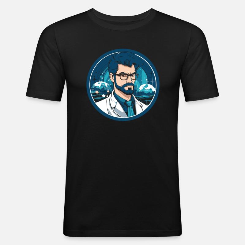 Data Science Data Analyst Cool - Men's Slim Fit T-Shirt - black