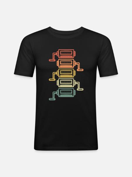 Angler Fishing - Men's Slim Fit T-Shirt - black