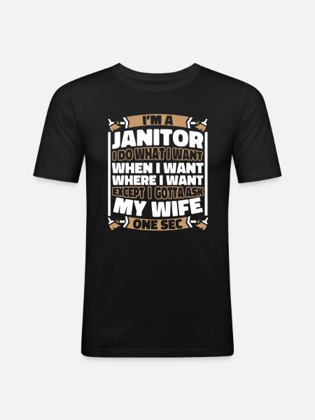 Caretaker - Men's Slim Fit T-Shirt - black