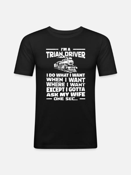 Train Driver Train Driver - Men's Slim Fit T-Shirt - black