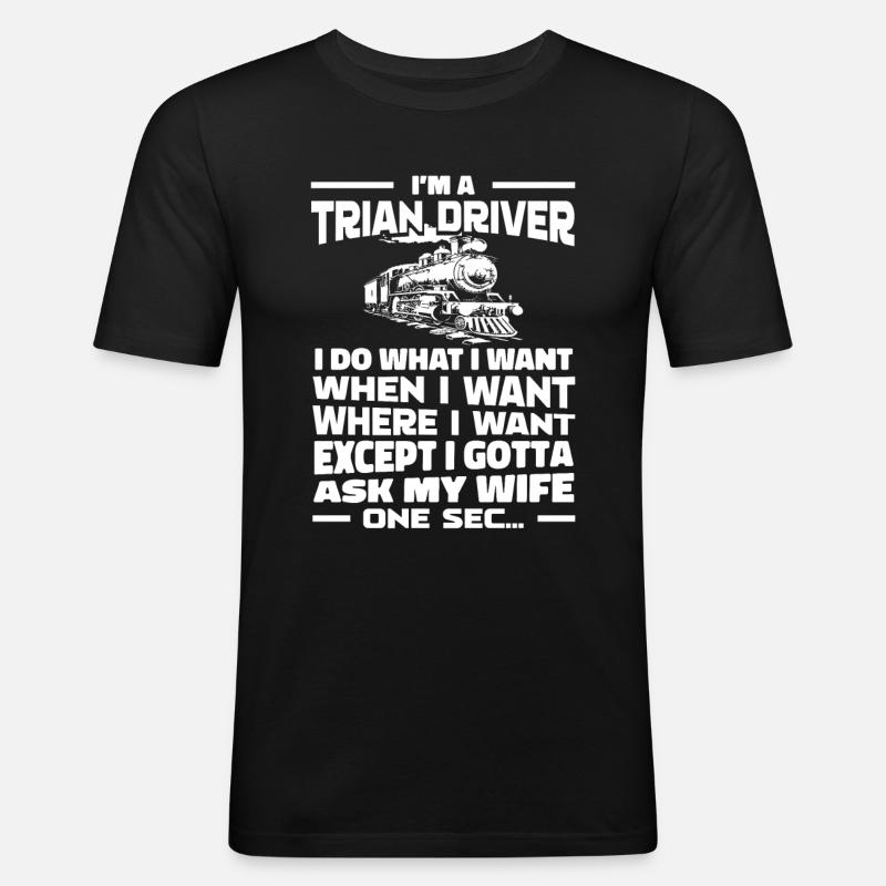 Train Driver Train Driver - Men's Slim Fit T-Shirt - black