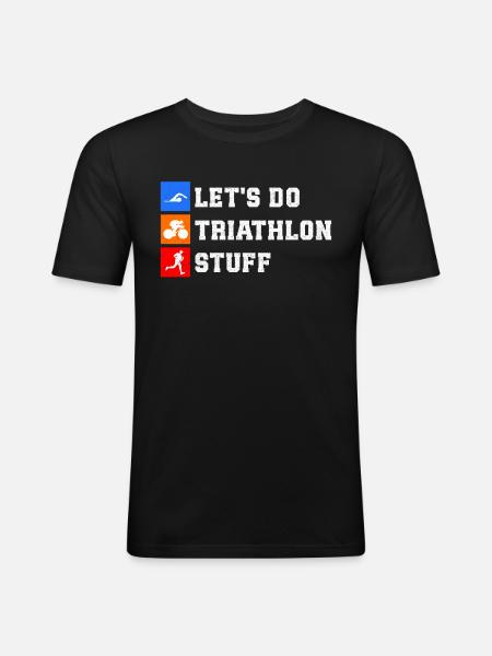 Triathlon Triathlete Triathlete Gift - Men's Slim Fit T-Shirt - black