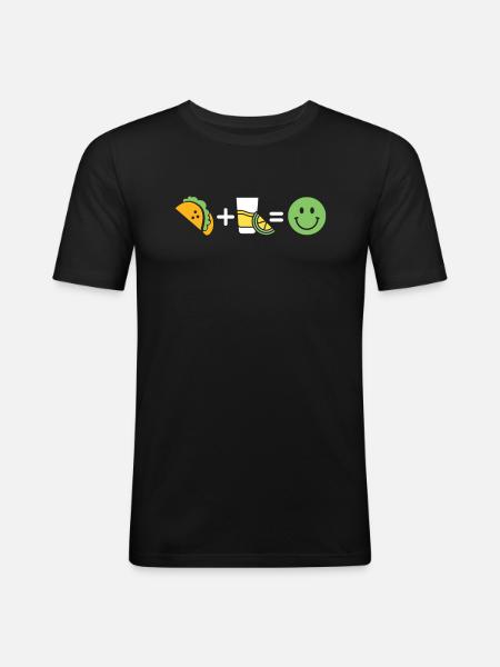Tacos - Men's Slim Fit T-Shirt - black