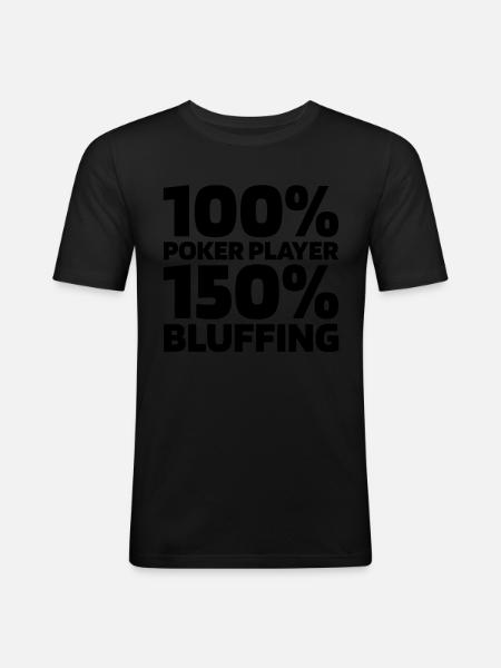 Poker - Men's Slim Fit T-Shirt - black