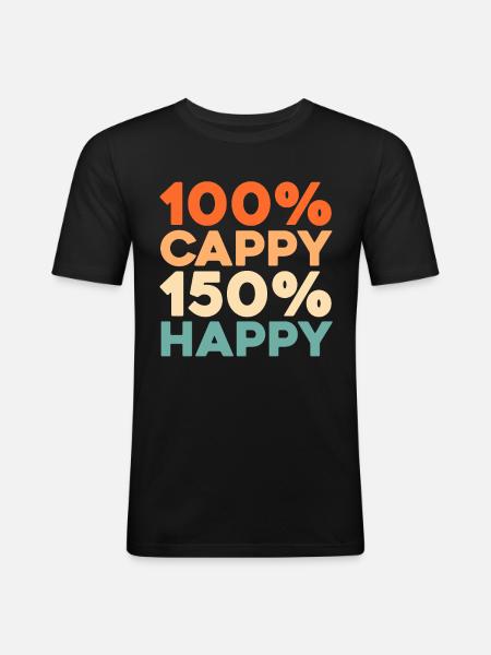 Capybara Wasserschwein - Männer Slim Fit T-Shirt - Schwarz