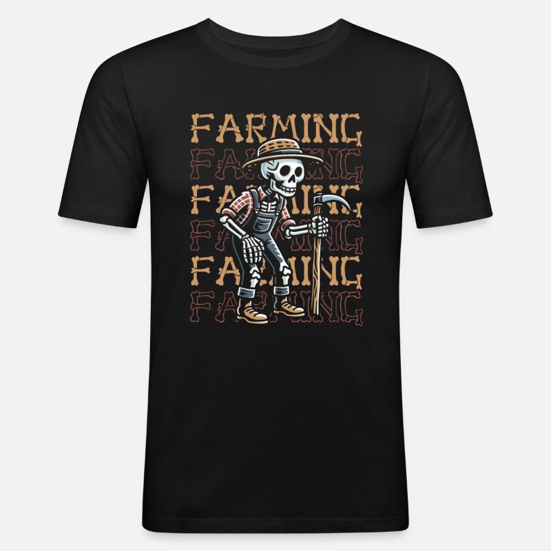 Farmer Farmer - Men's Slim Fit T-Shirt - black