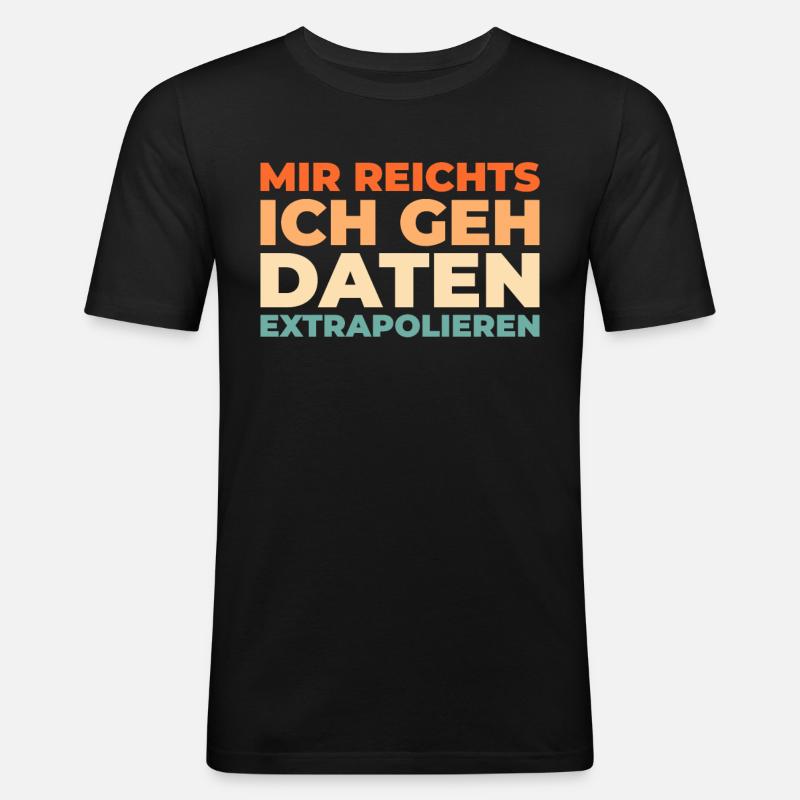 Data Science Data Analyst - Männer Slim Fit T-Shirt - Schwarz