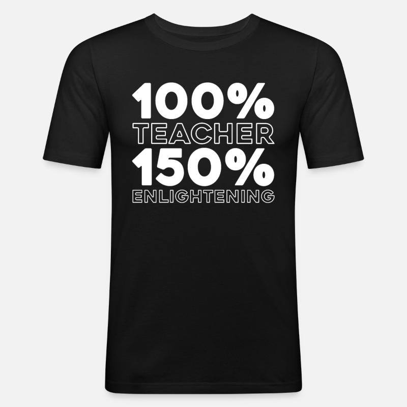 Lehrer Pädagoge - Männer Slim Fit T-Shirt - Schwarz