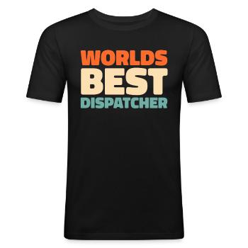 Emergency Call Control Center Operations Center - Men's Slim Fit T-Shirt - black - Front - Nik (191cm)