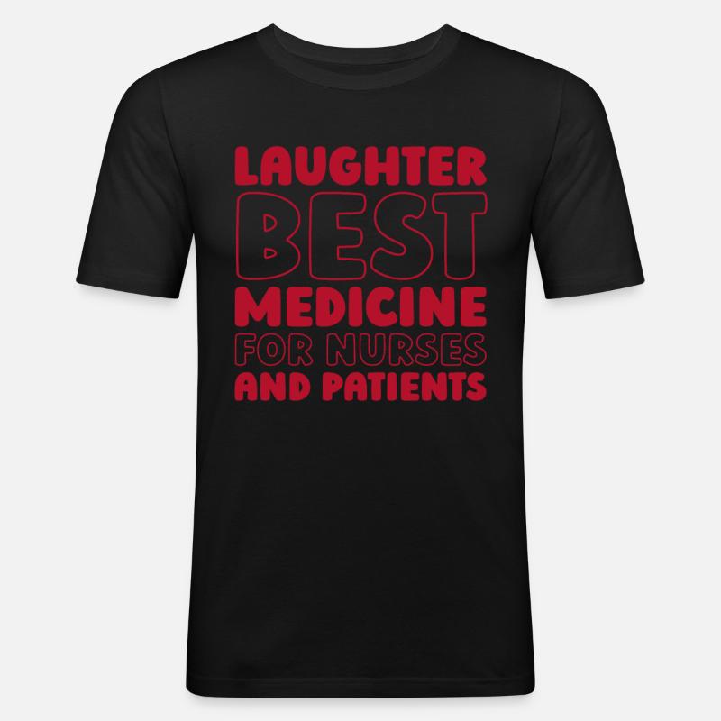 Krankenschwester - Männer Slim Fit T-Shirt - Schwarz