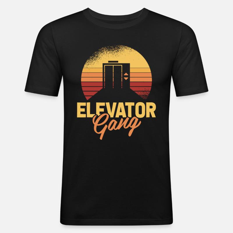 Elevator Elevator - Men's Slim Fit T-Shirt - black