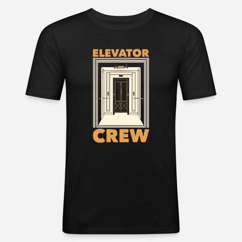 Elevator Elevator - Men's Slim Fit T-Shirt - black