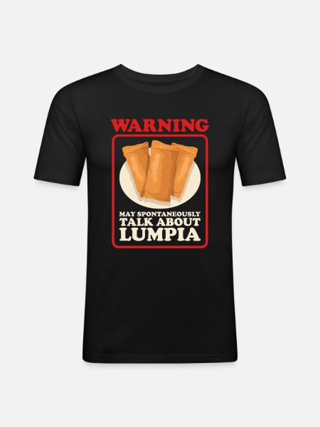 Lumpia Loempia Spring Roll Gift - Men's Slim Fit T-Shirt - black