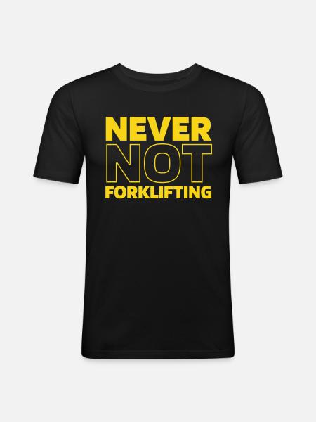 Forklift Forklift Driver - Men's Slim Fit T-Shirt - black