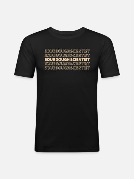 Sourdough bread - Men's Slim Fit T-Shirt - black