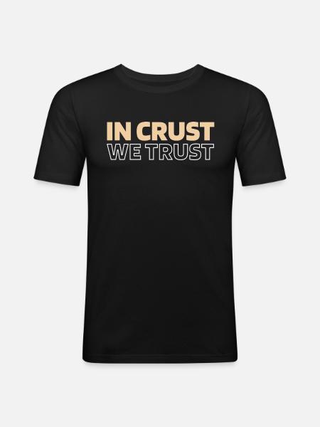 Sourdough bread - Men's Slim Fit T-Shirt - black