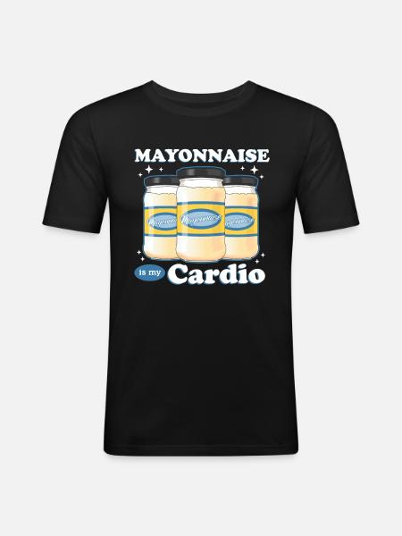 Mayonnaise Mayo Lover Gift - Men's Slim Fit T-Shirt - black