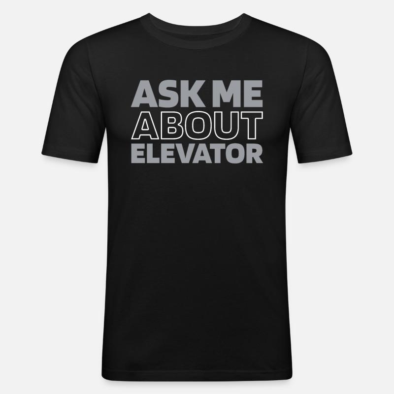 Elevator Elevator - Men's Slim Fit T-Shirt - black