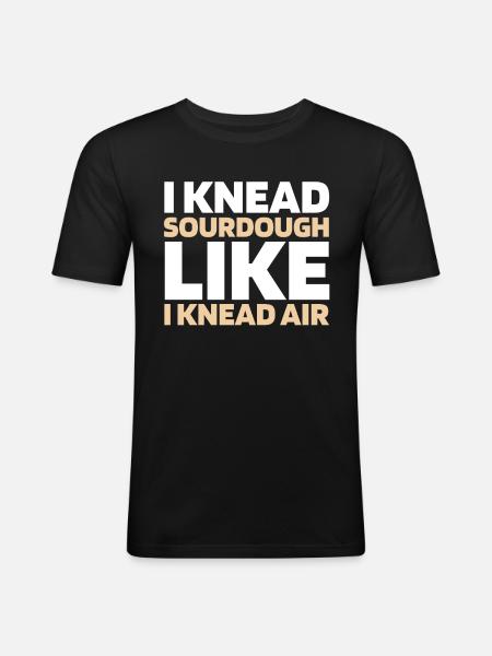 Sourdough bread - Men's Slim Fit T-Shirt - black