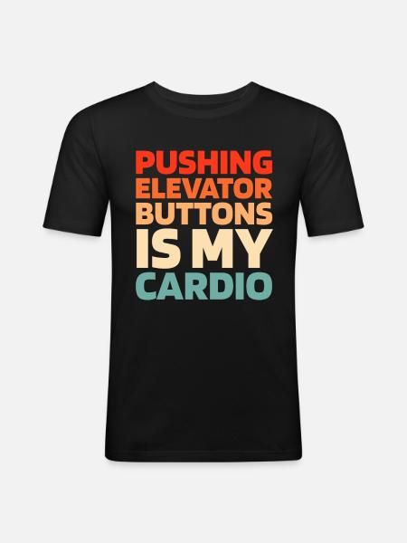 Elevator Elevator - Men's Slim Fit T-Shirt - black