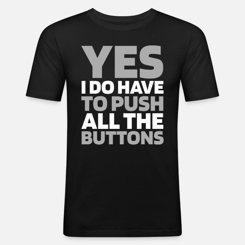 Elevator Elevator - Men's Slim Fit T-Shirt - black