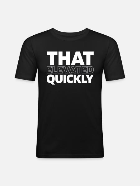 Elevator Elevator - Men's Slim Fit T-Shirt - black