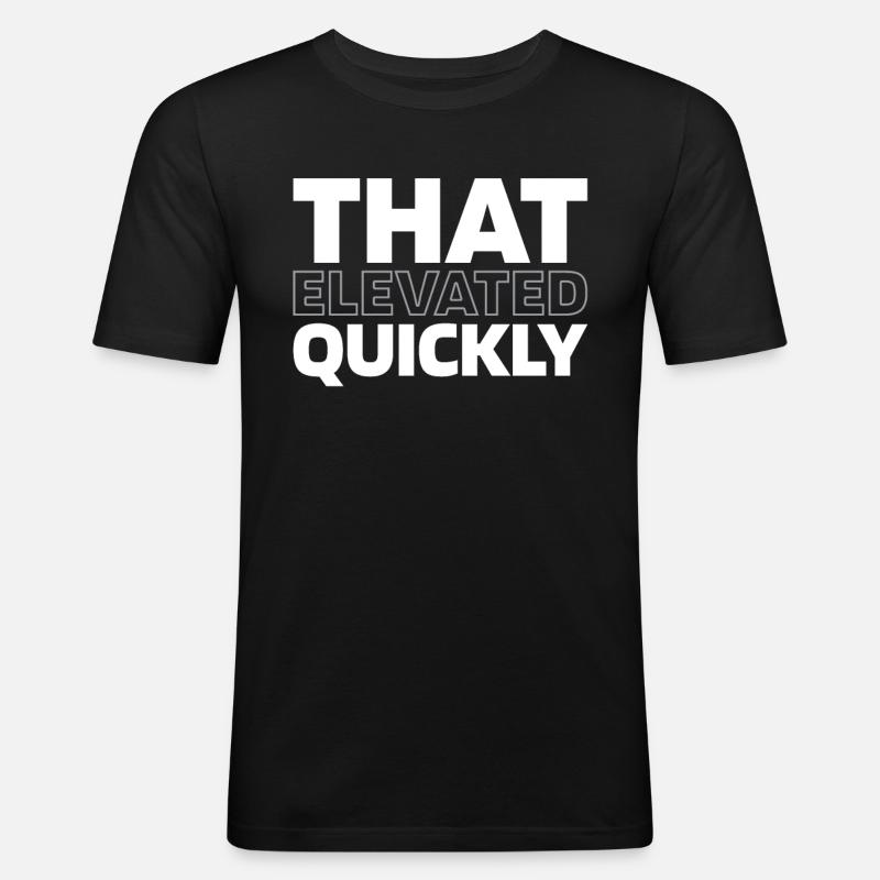 Elevator Elevator - Men's Slim Fit T-Shirt - black