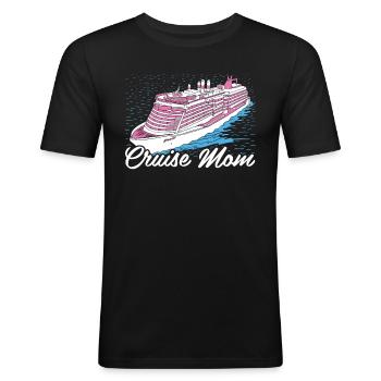 Cruise - Men's Slim Fit T-Shirt - black - Front - Nik (191cm)