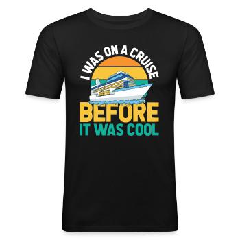 Cruise - Men's Slim Fit T-Shirt - black - Front - Nik (191cm)