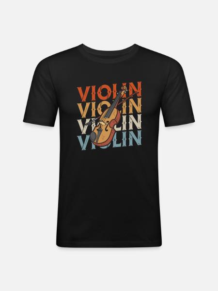 Violin Violin - Men's Slim Fit T-Shirt - black