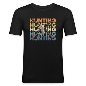 Duck Hunting Duck Hunting - Men's Slim Fit T-Shirt - black - Front - Nik (191cm)