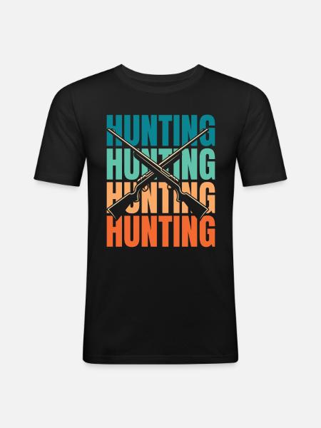 Hunting Hunter Hunting - Men's Slim Fit T-Shirt - black
