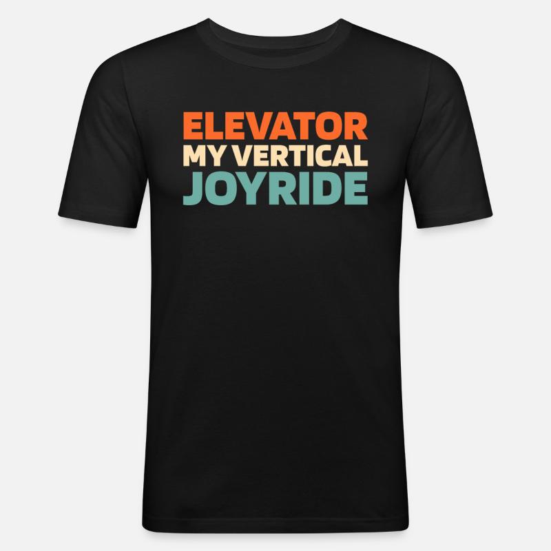 Elevator Elevator - Men's Slim Fit T-Shirt - black
