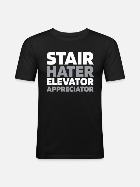 Elevator Elevator - Men's Slim Fit T-Shirt - black