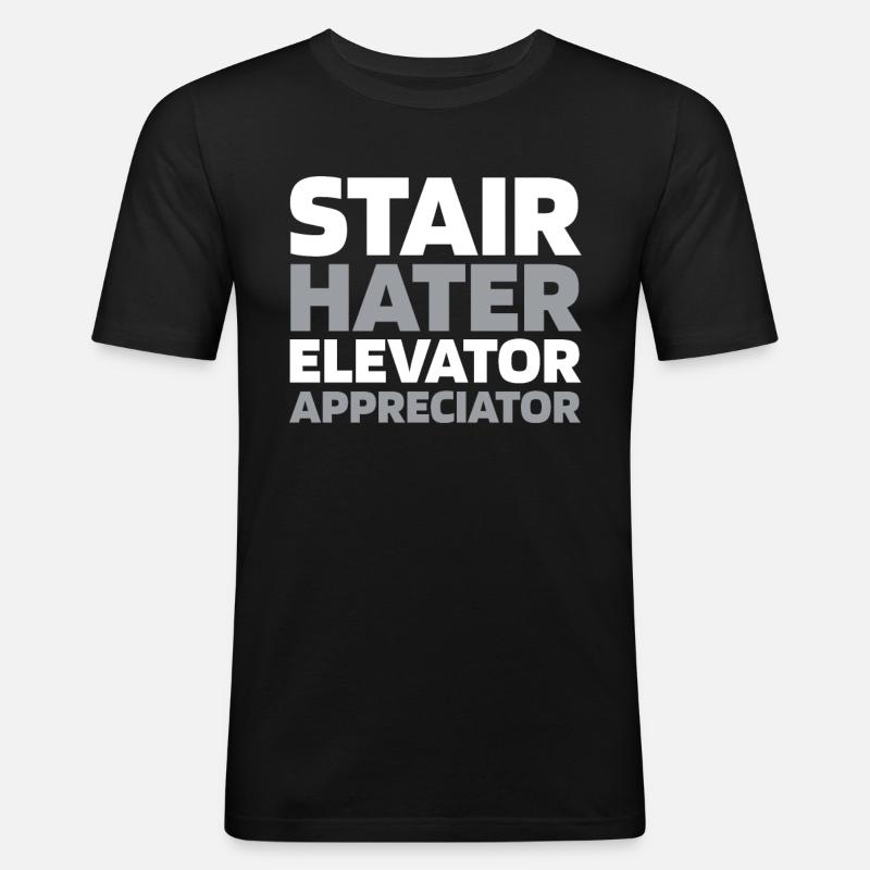 Elevator Elevator - Men's Slim Fit T-Shirt - black