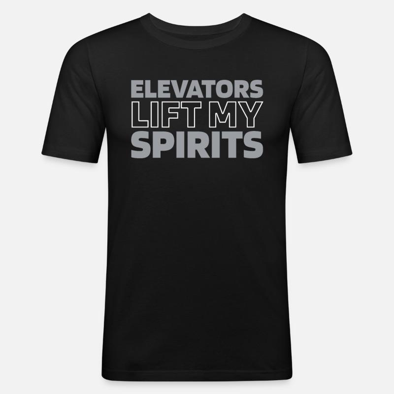 Elevator Elevator - Men's Slim Fit T-Shirt - black