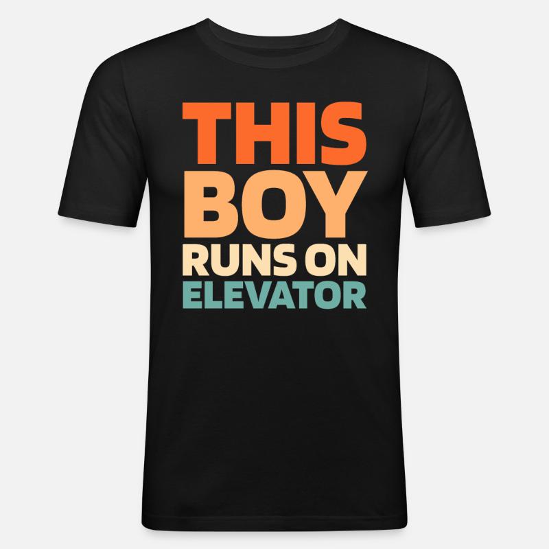 Elevator Elevator - Men's Slim Fit T-Shirt - black