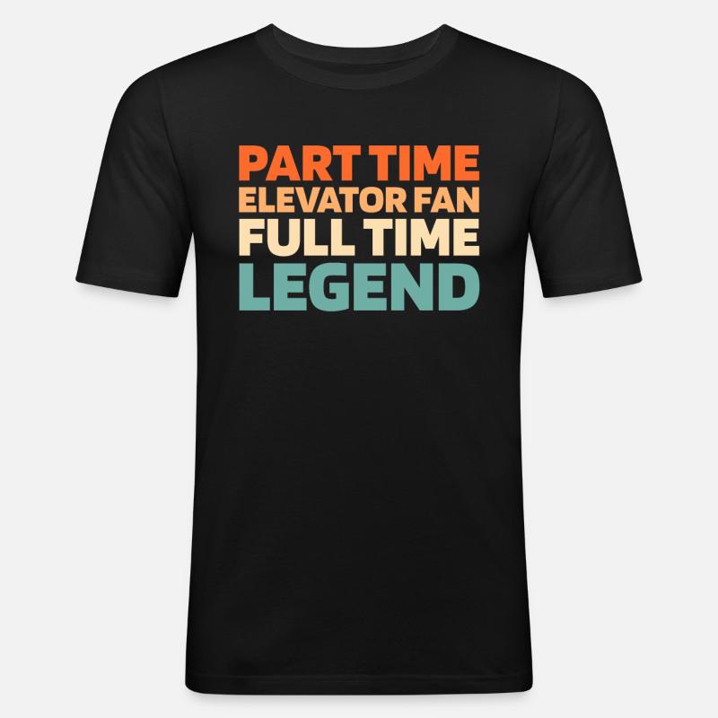 Elevator Elevator - Men's Slim Fit T-Shirt - black