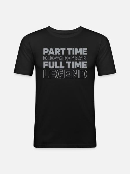 Elevator Elevator - Men's Slim Fit T-Shirt - black