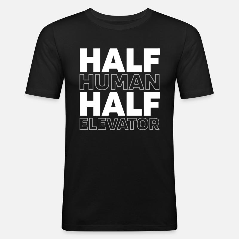 Ascenseur Ascenseur - T-shirt près du corps Homme - noir