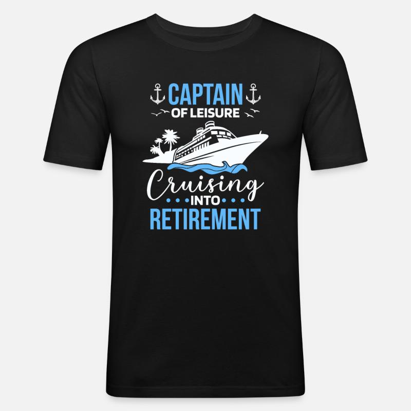 Kreuzfahrt Retired Retirement - Männer Slim Fit T-Shirt - Schwarz