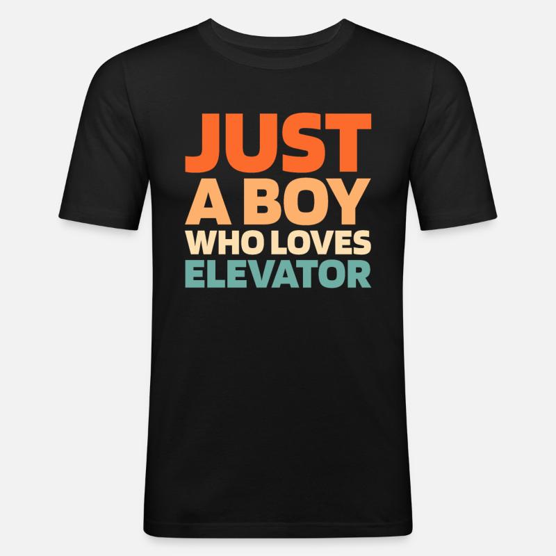 Elevator Elevator - Men's Slim Fit T-Shirt - black