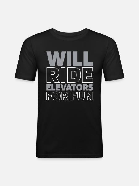 Elevator Elevator - Men's Slim Fit T-Shirt - black