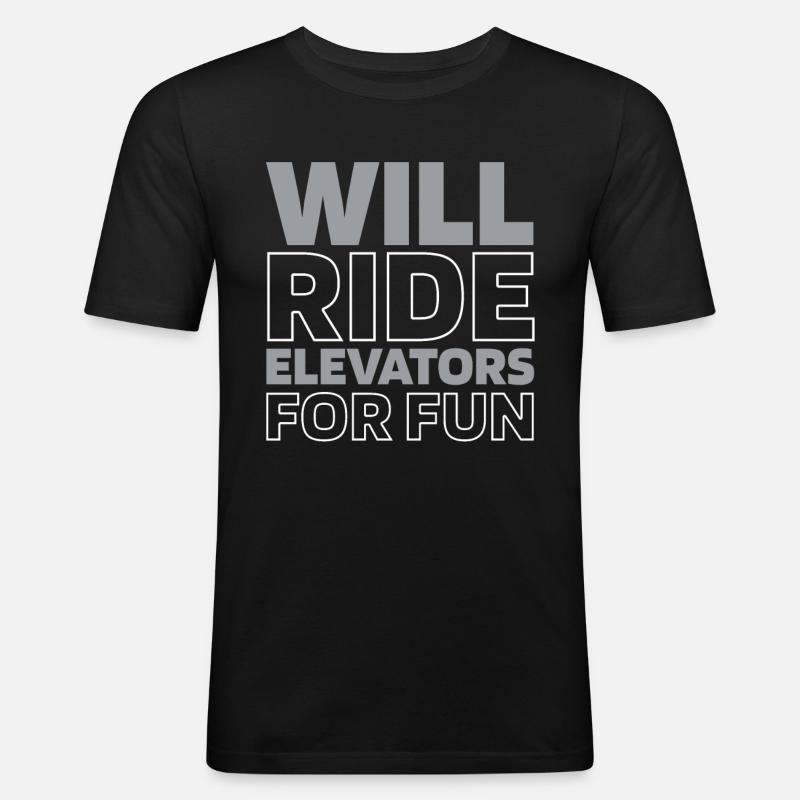 Elevator Elevator - Men's Slim Fit T-Shirt - black