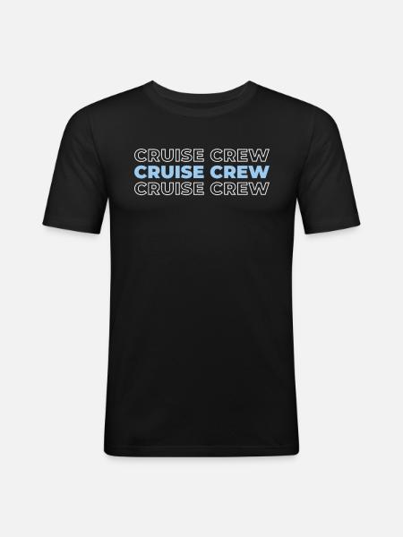 Croisière - T-shirt près du corps Homme - noir