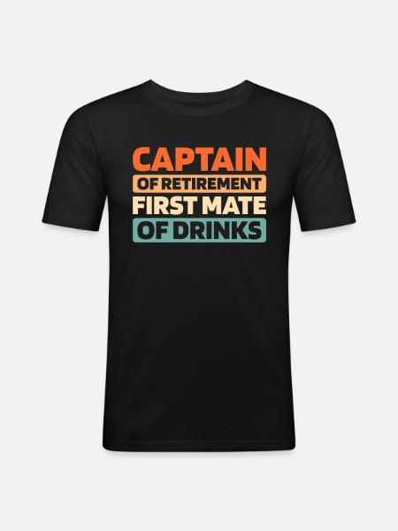 Cruise Retraite - T-shirt près du corps Homme - noir