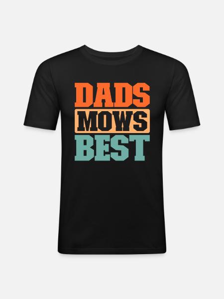Lawn mower mowing - Men's Slim Fit T-Shirt - black