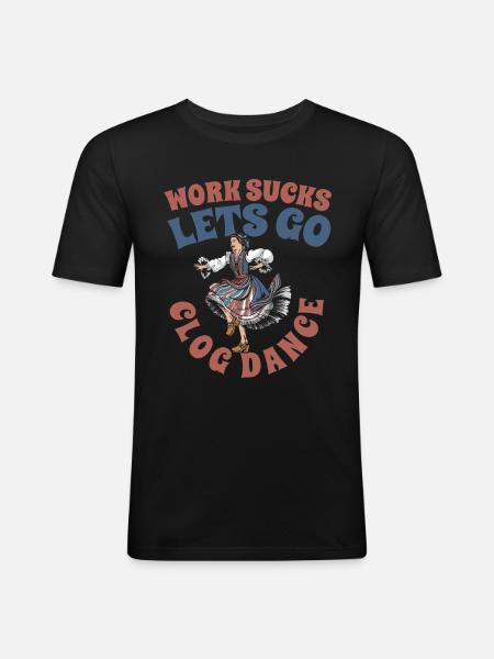 Clogging - Men's Slim Fit T-Shirt - black