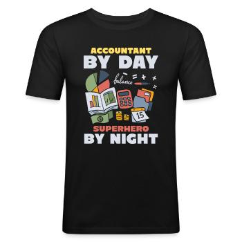 Accountant Tax Advisor - Men's Slim Fit T-Shirt - black - Front - Nik (191cm)
